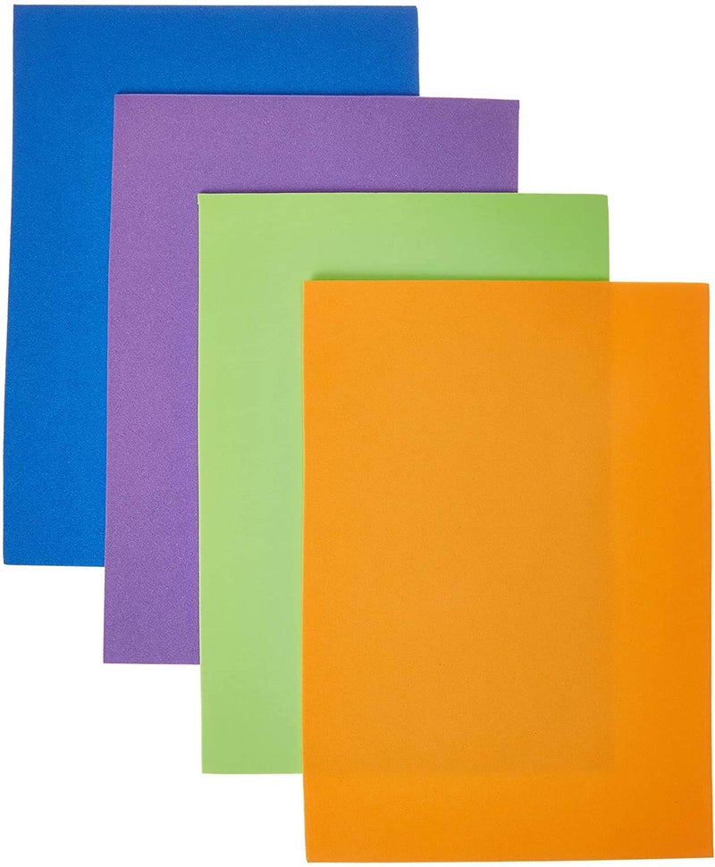 Ader Products 80 Pack EVA Foam Handicraft Sheets (6 x 9 Inches) Colorful Crafting Sponge Paper for Classroom Art and Craft DIY Projects | Thick and Soft Paper 16 Colors - Image 3